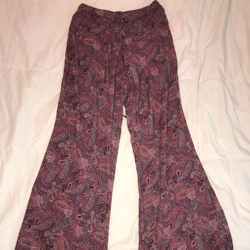 Paisley flare pants